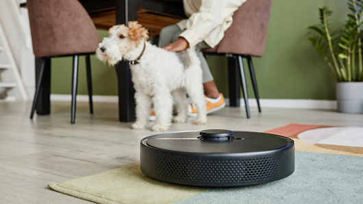 Robot vacuum cleaners promo pet hair
