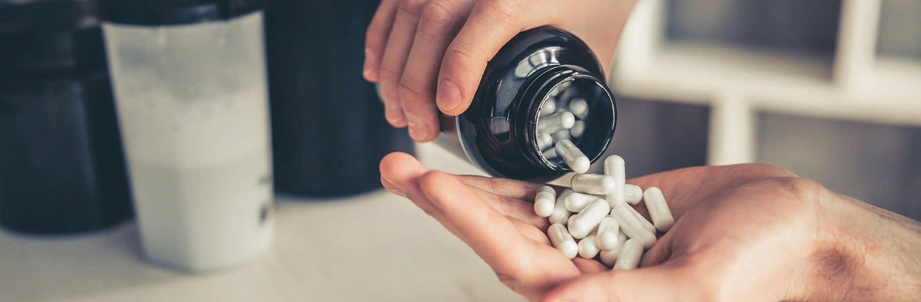 Man with pills