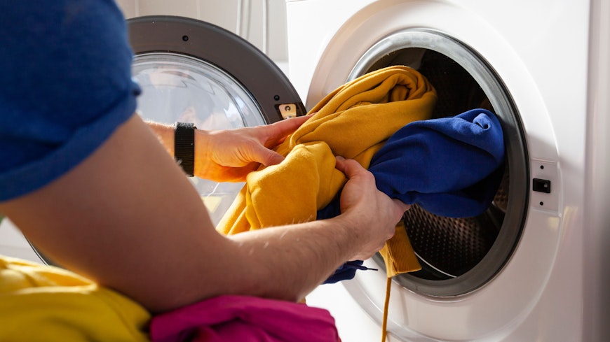 Washing clothes width