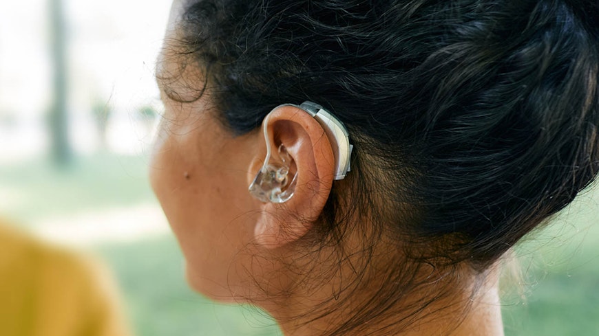 Hearing aids article width
