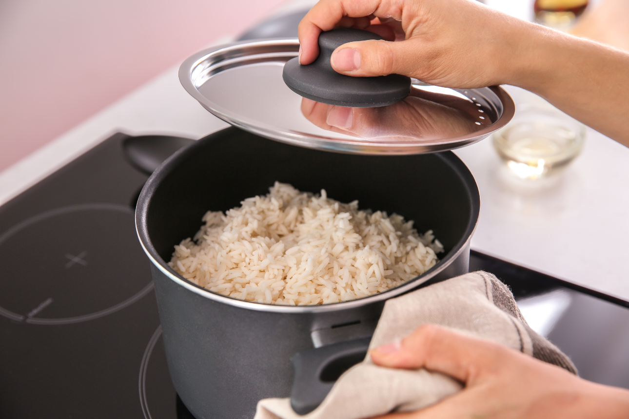 Cooking rice width