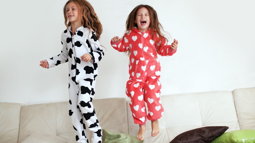 Kids in pajamas