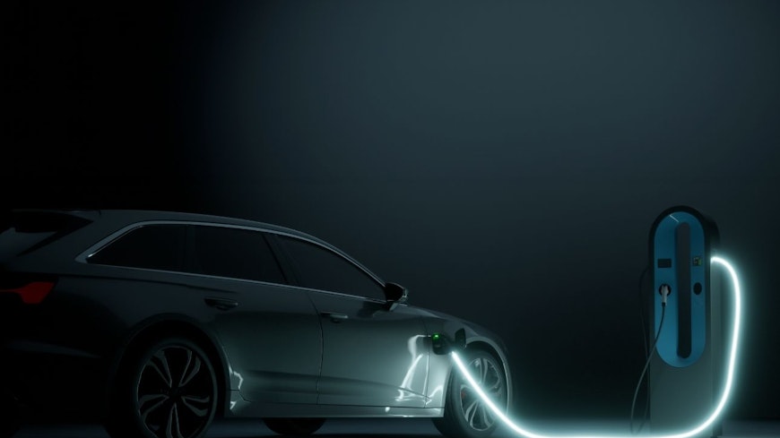 Image of a charging car