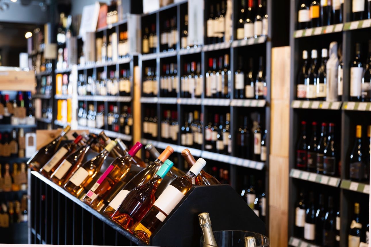 Photo of wine bottles