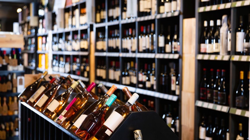 Photo of wine bottles