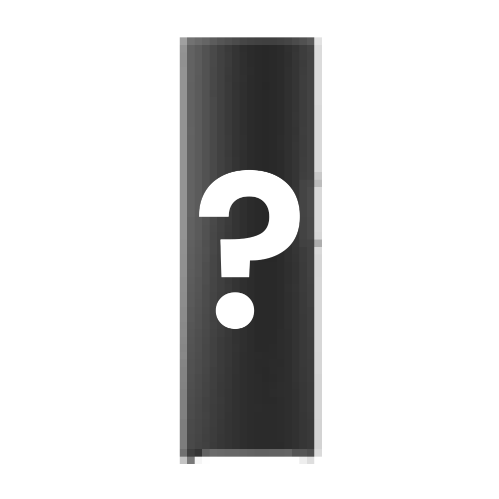 Graphic of a freezer with question mark symbol.