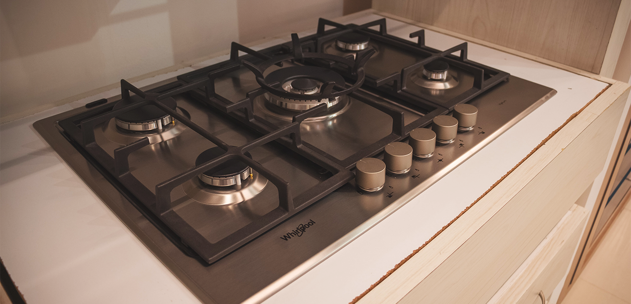 Gas cooktop.