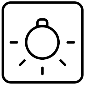 Bottom element only symbol - oven.