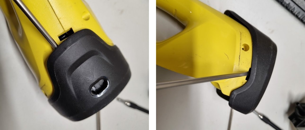 Removing the window cleaner base