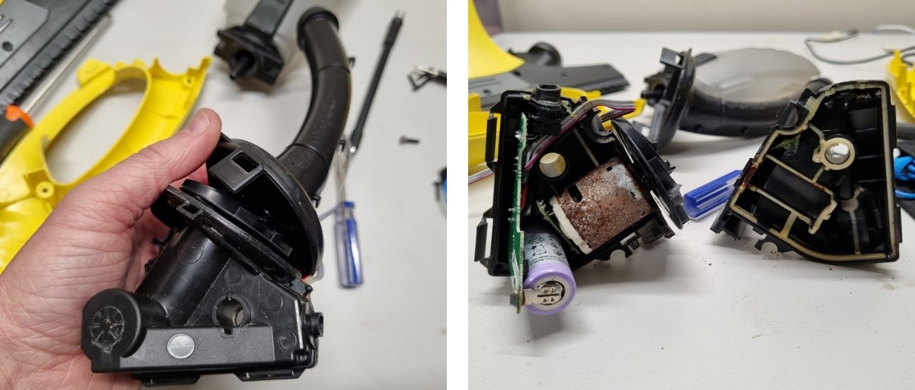 Motor, battery and circuit board