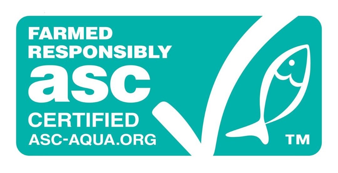 Aquaculture Stewardship Council certified logo.