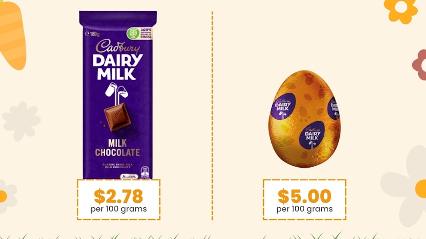 Graphic of cadbury chocolate