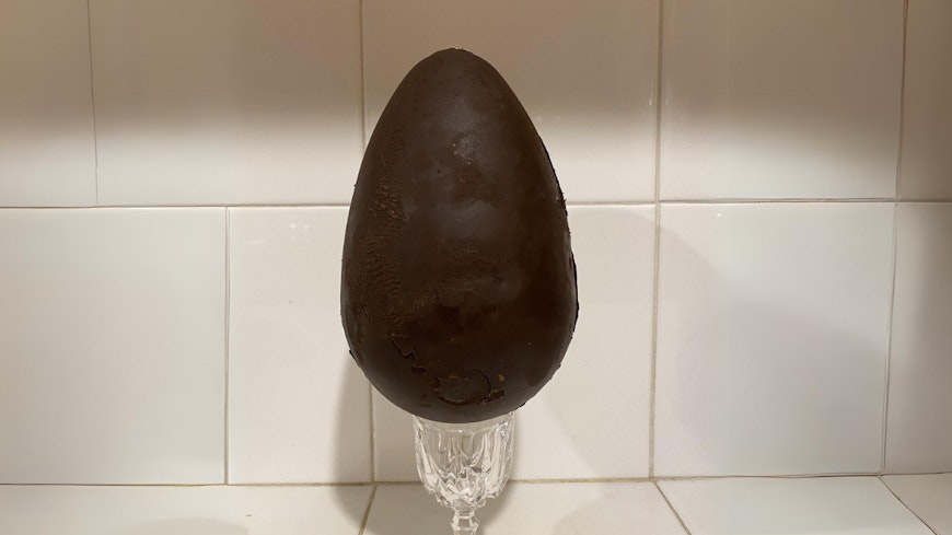 Image of a homemade Easter egg
