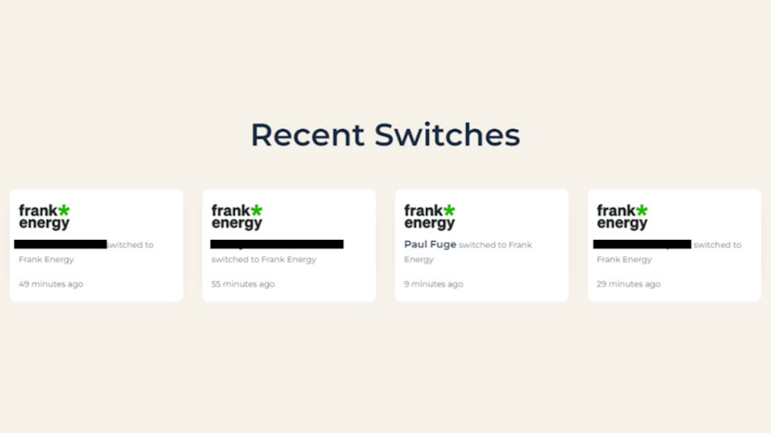 Image of CompareBear recent switches page