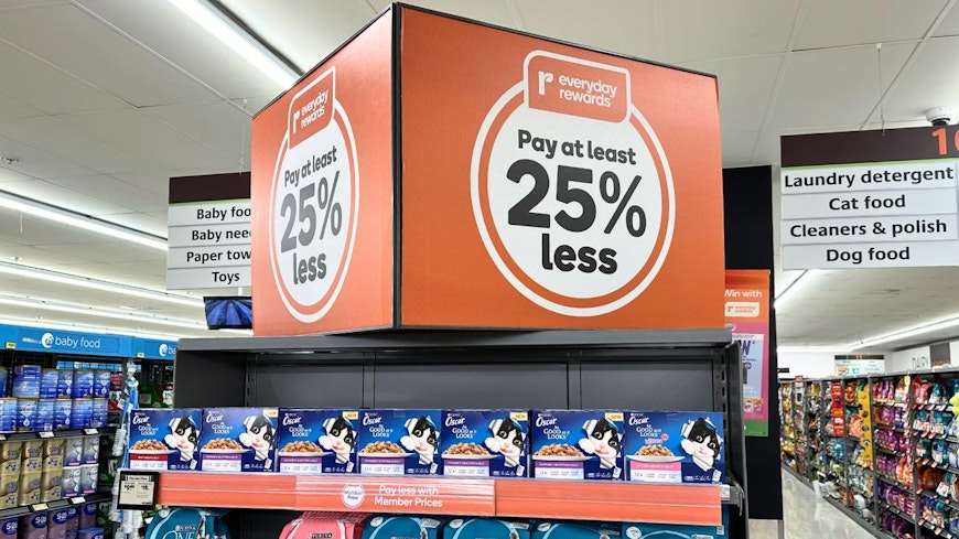 Image of a supermarket sale sign