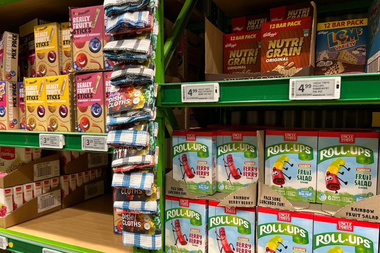 Unit pricing at the supermarket.