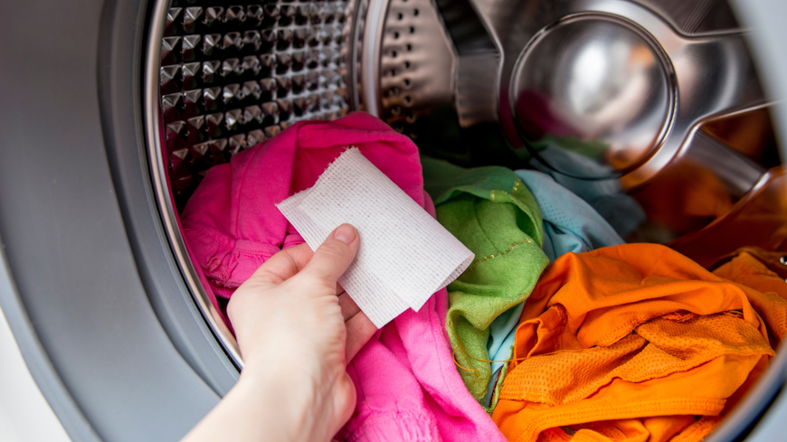 using a laundry sheet to do a small load of washing