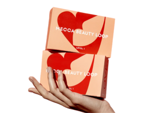 Mecca Beauty Loop boxes.
