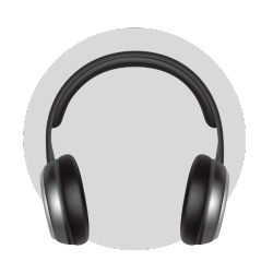 Over ear headphones